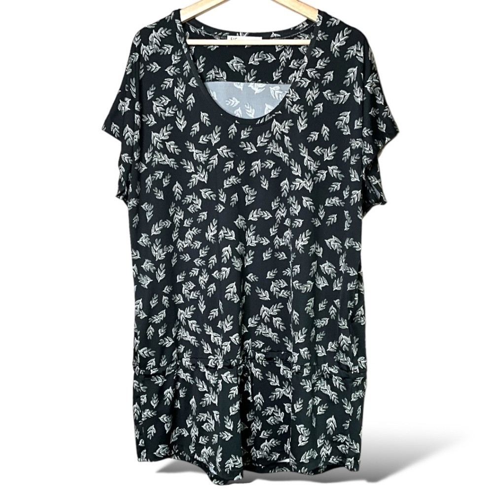 FIG CLOTHING Tunic / Mini Dress BLACK CREAM XL MADE IN CANADA